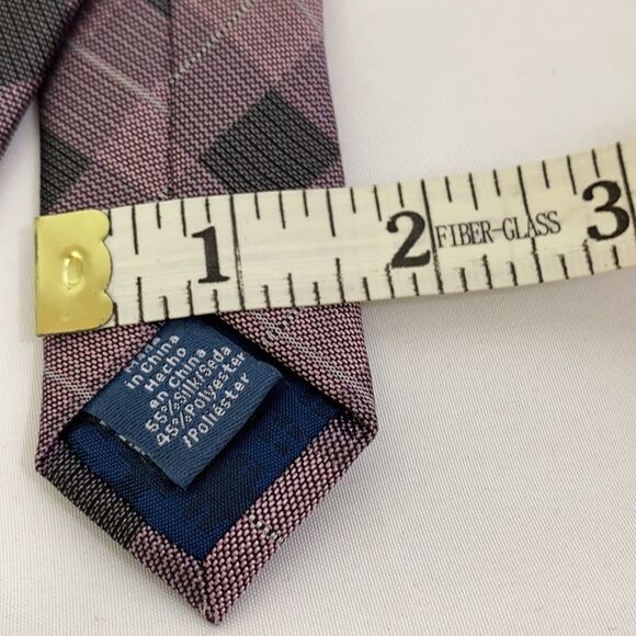 Ryan Seacrest Distinction Men’s Tie Checkered - Picture 3 of 3